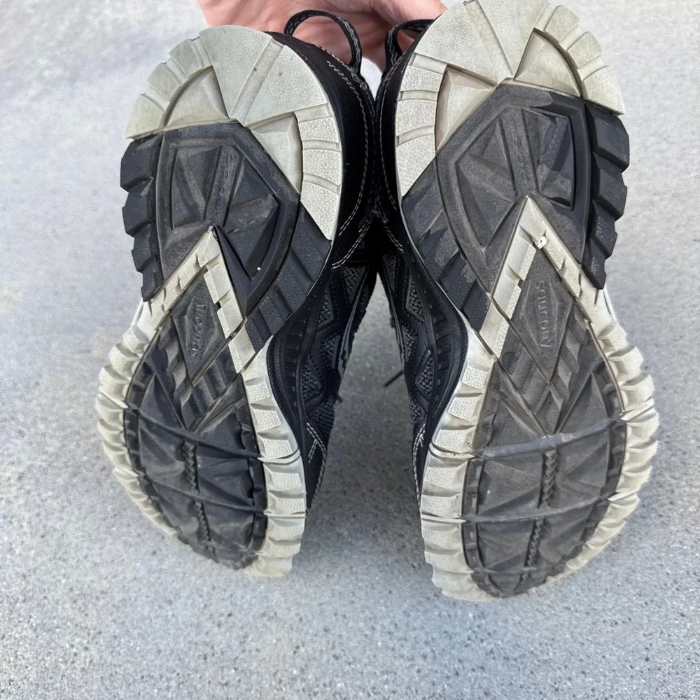 Saucony Escape TR5 Mens Trail Running Shoes Black Grey S25435-1‎ Size 10
